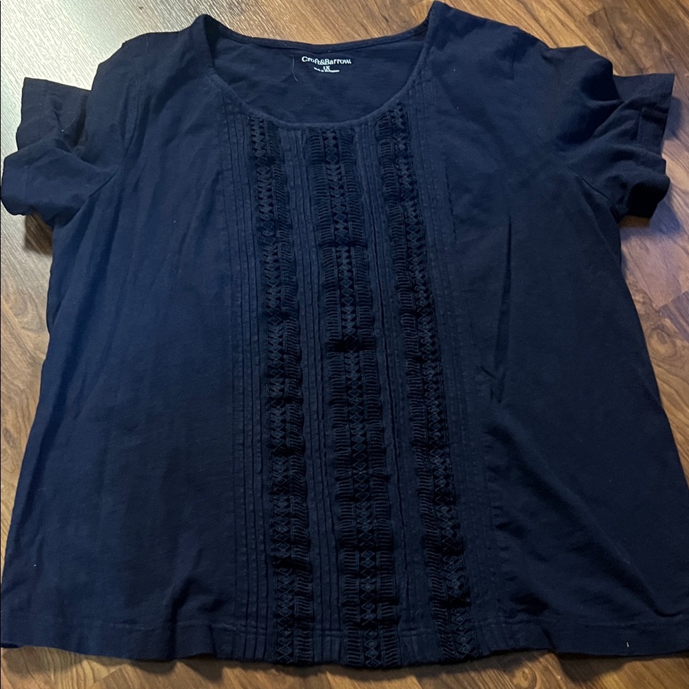 Croft & Barrow Women's Dark Blue Blouse